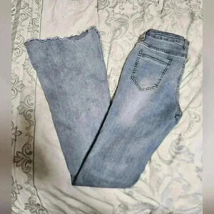 AC for AG light wash flare jeans!